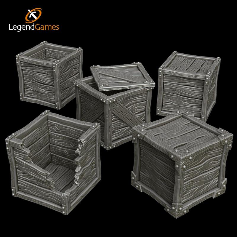 wooden crates for dungeons and taverns - LegendGames