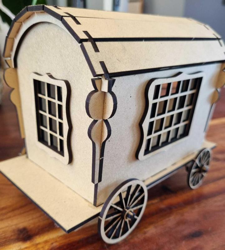 Gypsy Wagon Laser Cut Template