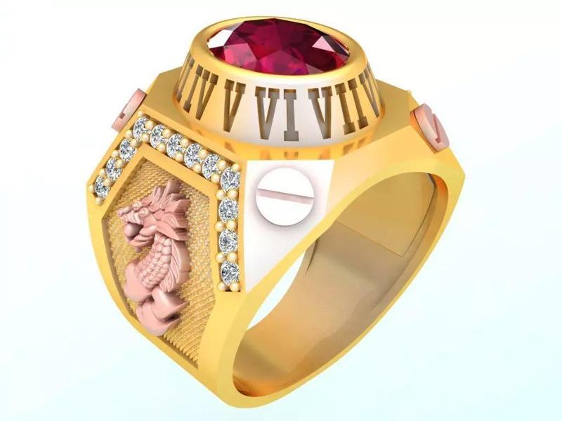 Dragon Ring - Mens Ring - N2373