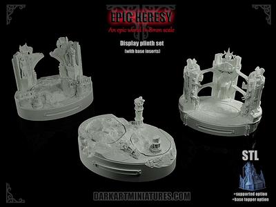 Epic Heresy: Display plinth set