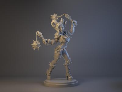 "Xeon -Chaos Pact Cheerleader: Fantasy Football // Blood Bowl.