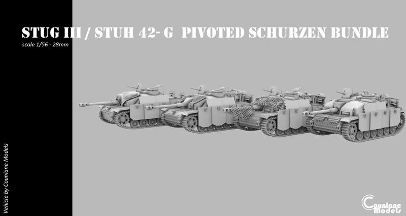 Stug III / Stuh 42 G pivoted schurzen Bundle