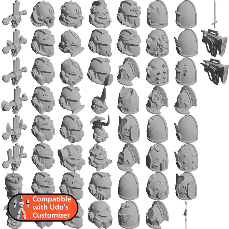 Inconsiderately Loud Space Soldier Parts - Compatible with Udos Customizer