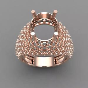 Diamond ring Jewelry Cocktail Ring 3D print model