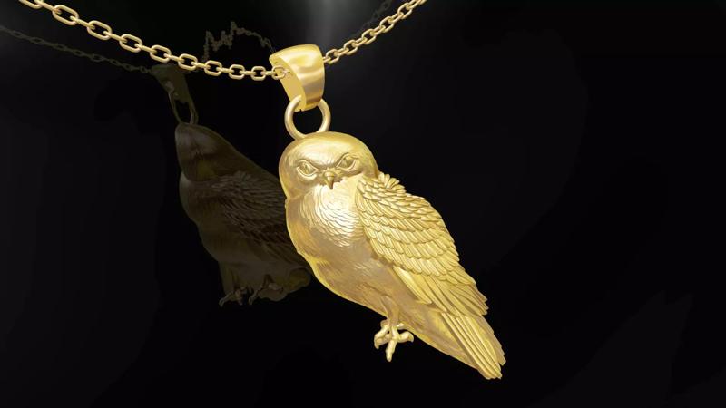owl pendant jewelry gold