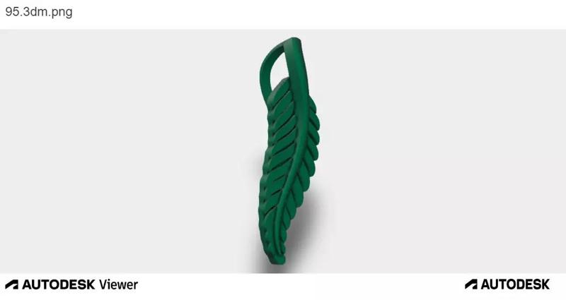 Woman Pendant with Feather Design
