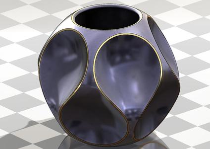 Modern Decorative 3D Printable Flower Vase (STL) - Organic Cutout Vase