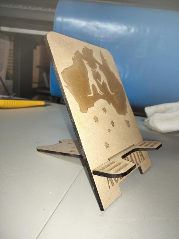 Phone Stand Holder Australia Design Laser Cut Engrave DXF SVG AI