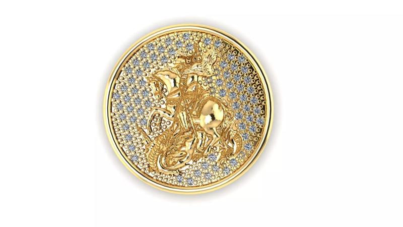 Saint George pendant Pingente Sao jorge
