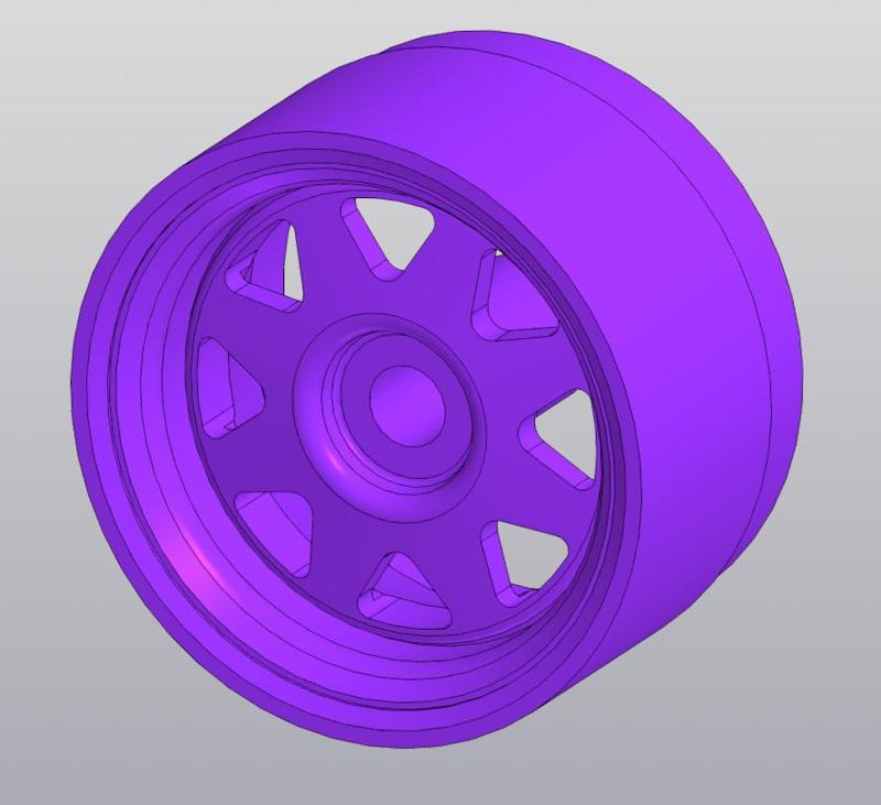 Steel Rims for SUV (Type D) for hotwheels 1:64