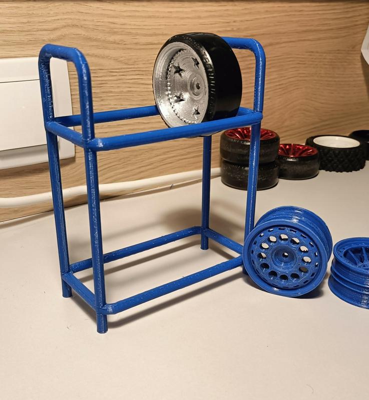 Motorsport wheel stand racing RC diorama 1:10 scale
