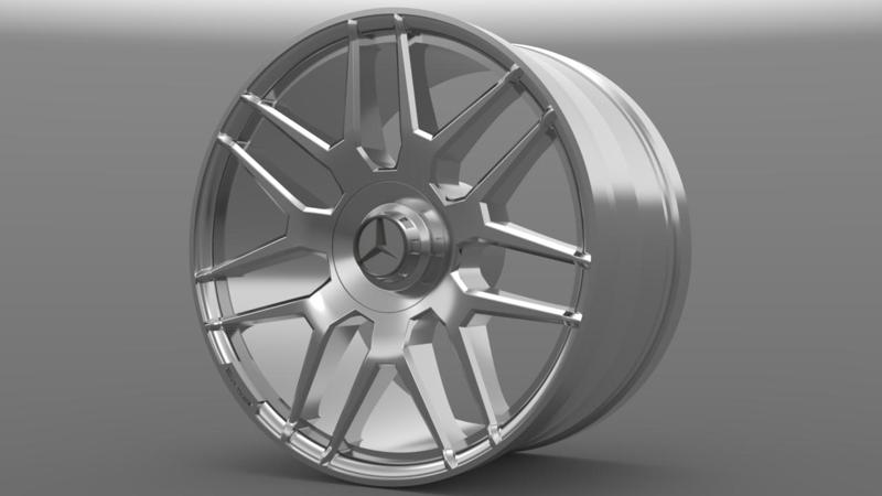 MERCEDES RIM 3D MODELING STL