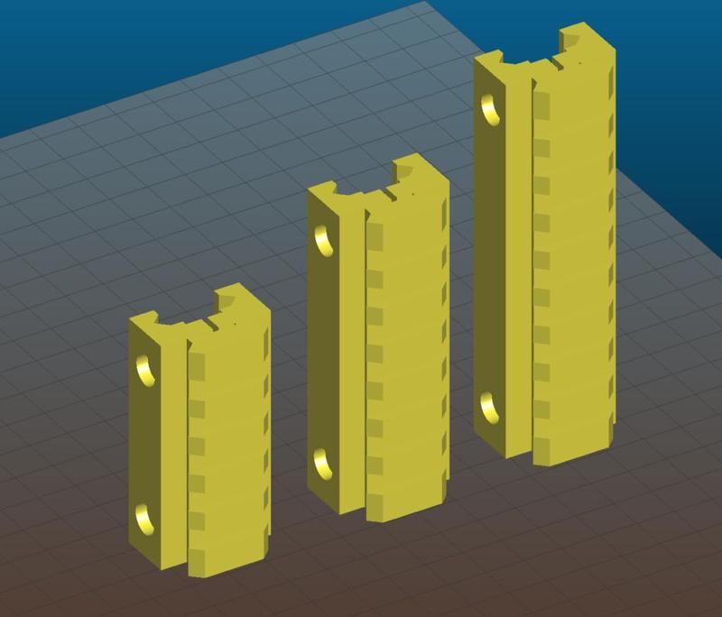 Picatinny riser for AR15, M4, M16, AK - 80mm and 100mm length, 7 and 9 slots, 16mm height