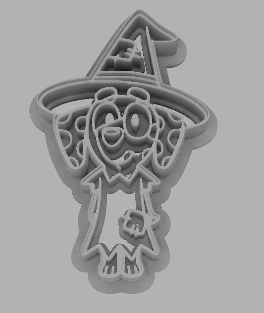 Bluey - Chloe Witch - Halloween Cookie/Dough Cutter