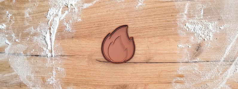 Flame cookie cutter from fallas