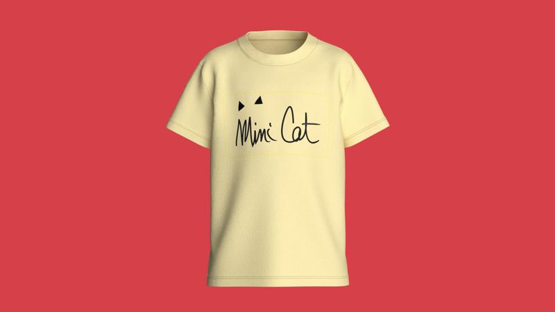 Kids T-Shirt Mini Cat    | Marvelous / Clo3d / obj / fbx
