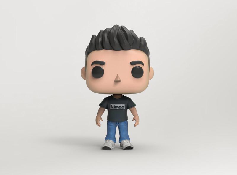 FUNKO BOY RAISED HAIR