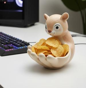 Cute Squirrel Bowl diy home desk
