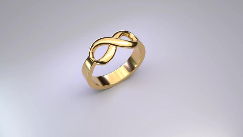 Ring with infinity symbol