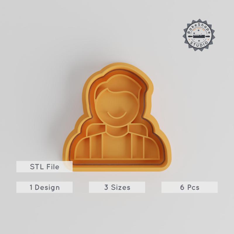 Education Student Cutter & Stamp Set, Cookie & Fondant Shapes, School Themed, Academy Scholar, 6 Pieces, S/M/L Sizes