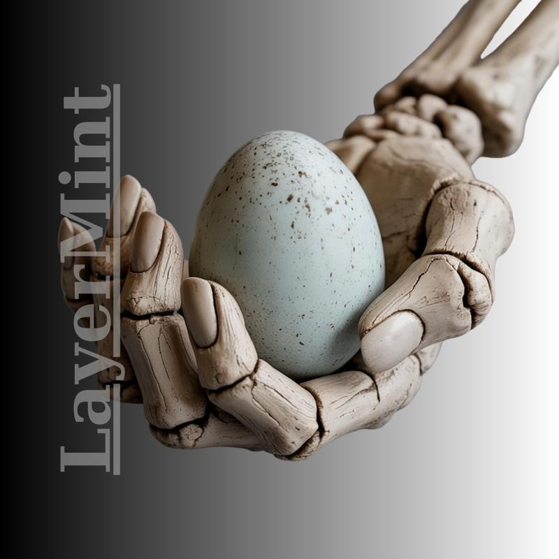 Skeleton Hand Egg Holder – Gothic 3D Printable STL File