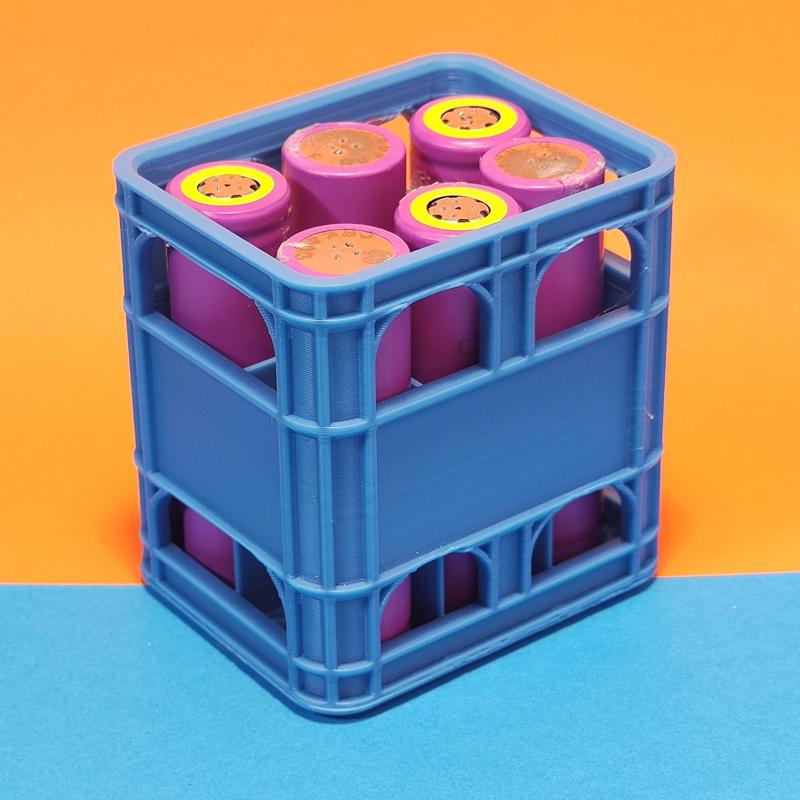Beer Crate 18650 Battery Holder