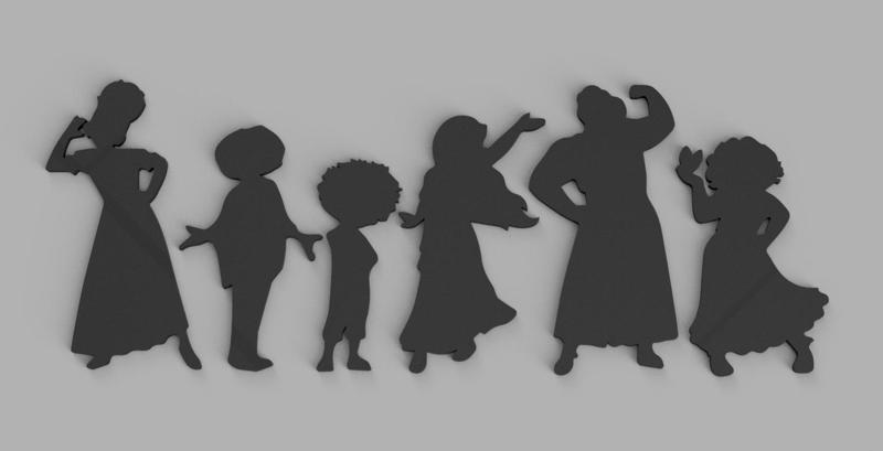 Encanto character silhouettes