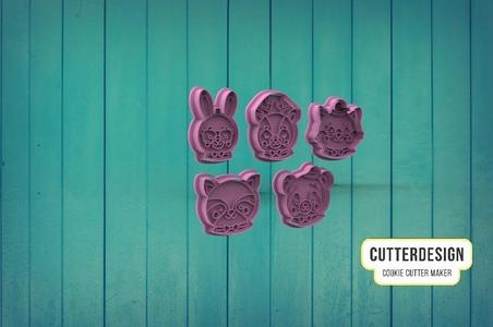 Woodland Animals Mini Cookie Cutters Mini Cookie Cutters