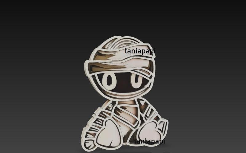 Halloween mummy decoration