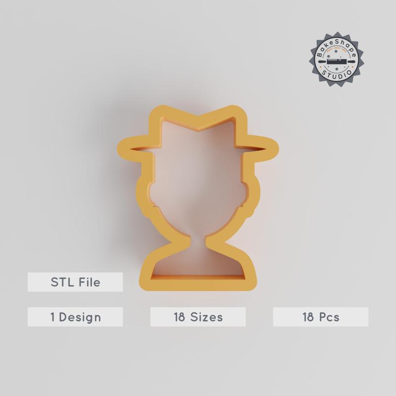 18-Piece Human Shape Cutter Set, 0.75-5 Inch, Ideal for Cookies, Fondant & Clay