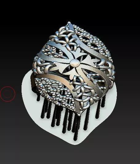ring1 ornate hair comb