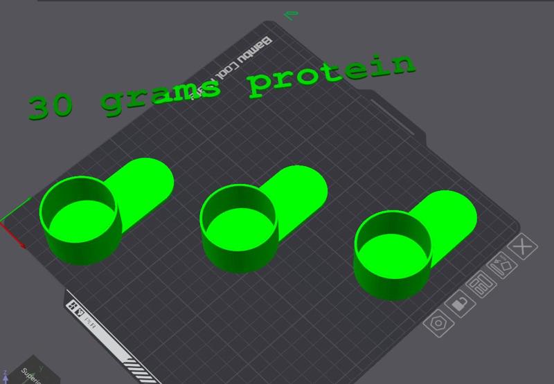 Protein measuring scoop (scoop) 30 grams, 30 g.