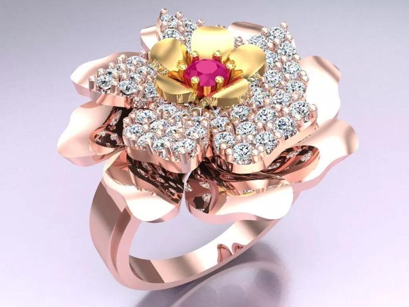 Flower Rings - Womens Ring - N2365