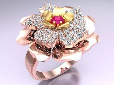Flower Rings - Womens Ring - N2365