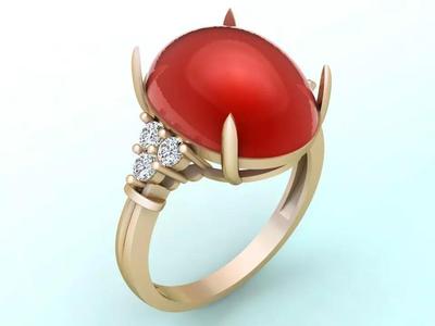 Gemstone Rings - Oval stone ring - Womens Rings
