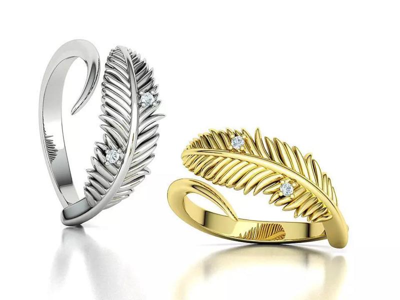 Feather Diamond Ring Light Energy Ring 3dmodel