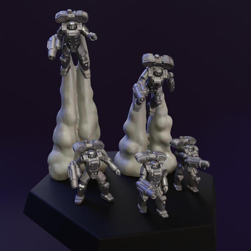 8mm Medium Exoarmour Infantry