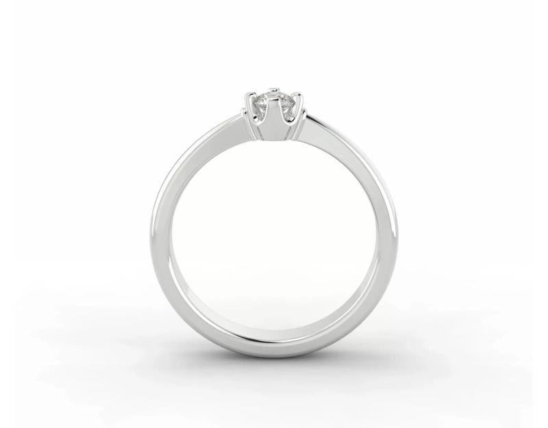 D-1604 solitaire diamond engagement ring