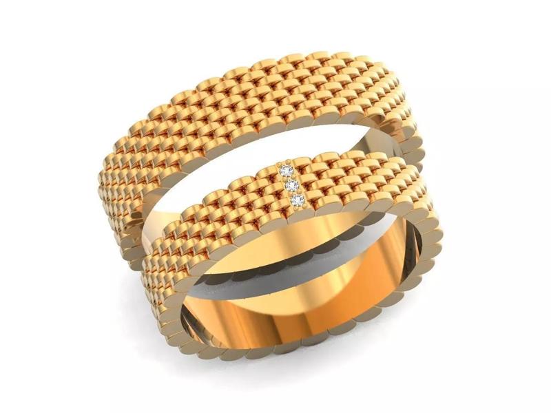 couples wedding rings Bisaku ring Tenzin BIS 1497