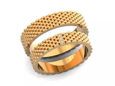 couples wedding rings Bisaku ring Tenzin BIS 1497