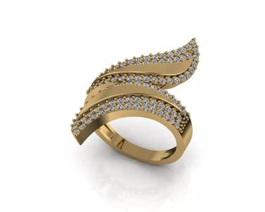 Classic diamond high end ring