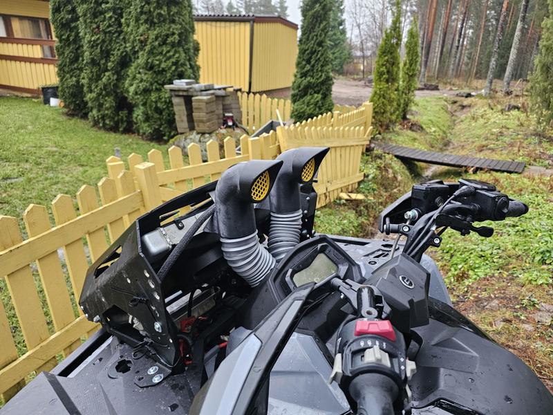 ATV air intake pipes