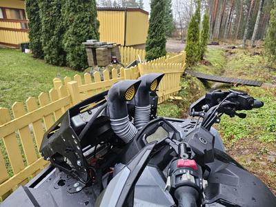 ATV air intake pipes