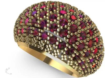 half pave ring stl verified