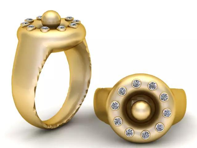 GOLD RING  3D