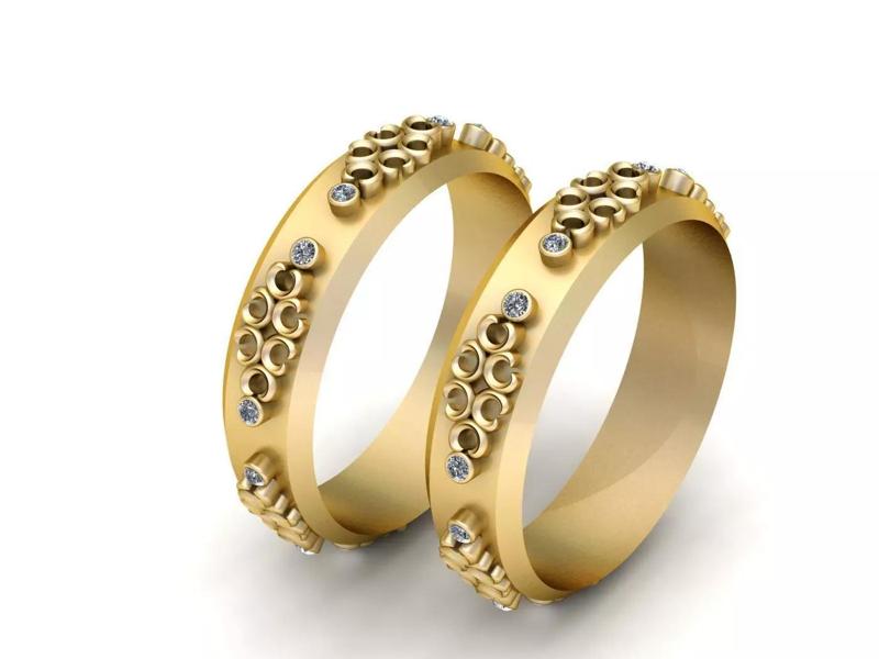 GOLD WEDDING RING 3XD PRINTABLE MODEL