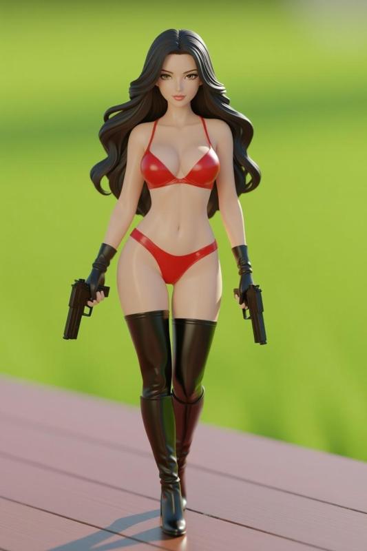 Sexy agent 03 / art toy / nsfw / magic makes