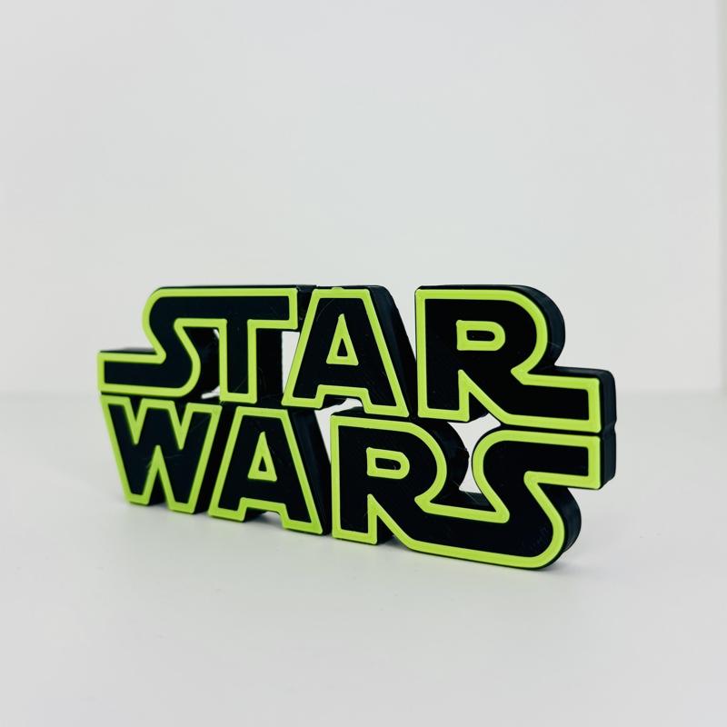 STAR WARS Logo Display by MANIACMANCAVE3D