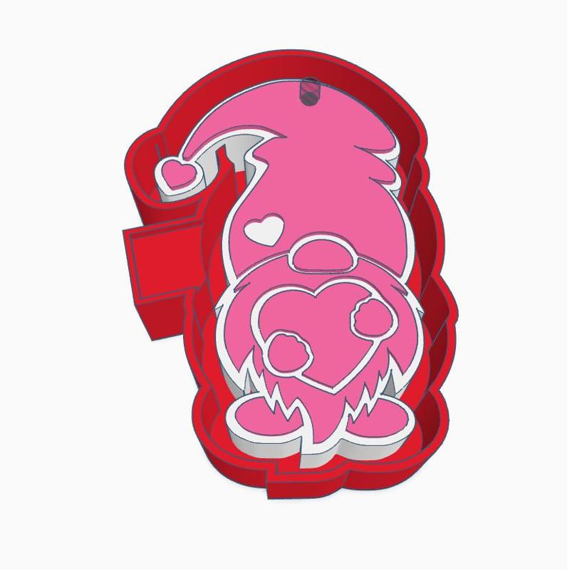 Valentine Gnome Air Freshener Mold