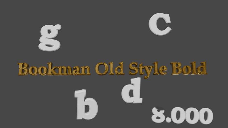 ABCDARIO COMPLETE Bookman Old Style Bold